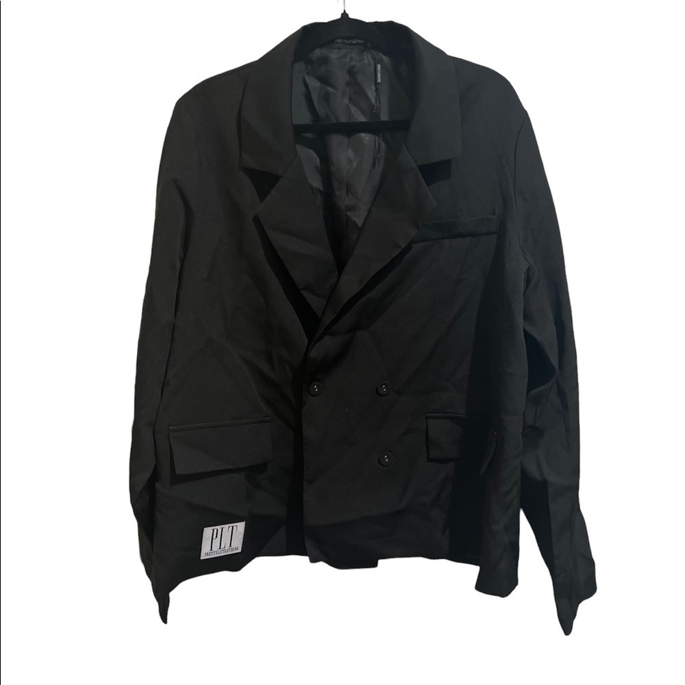 Pretty little things black blazer size 12